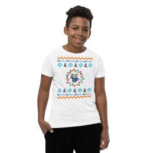 LibreTexts Official Youth Ugly Holiday Short Sleeve T-Shirt